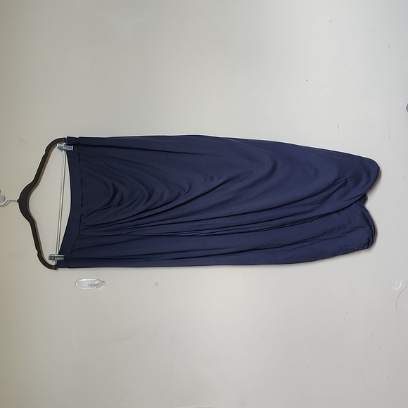Peruvian Connection Souk Skirt Faux Wrap Deep Blue Skirt Size XL - Picture 1 of 10